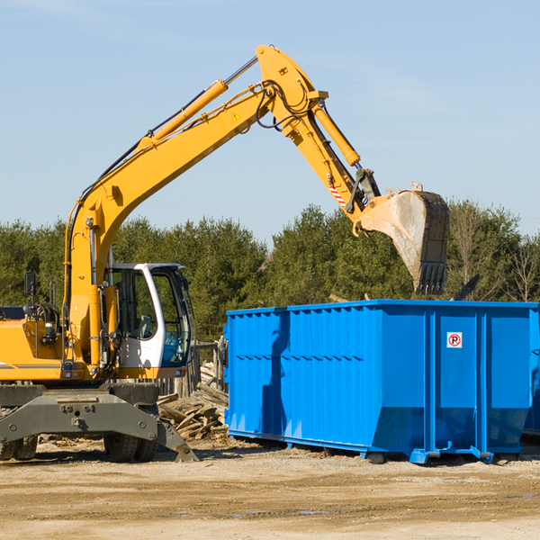 can i choose the location where the residential dumpster will be placed in Mescalero New Mexico